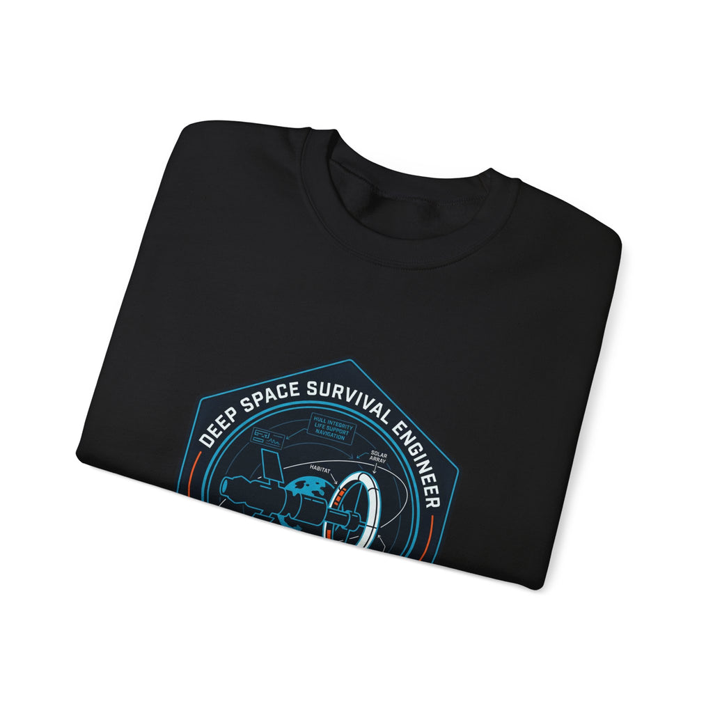 Deep Space Survival Engineer Sweatshirt Sci Fi Space Graphic Crewneck Nerd Gift