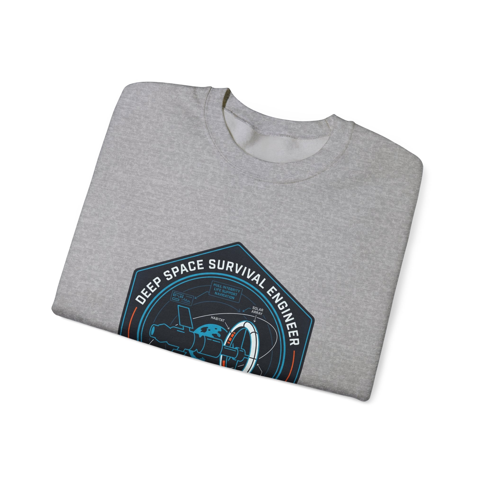 Deep Space Survival Engineer Sweatshirt Sci Fi Space Graphic Crewneck Nerd Gift