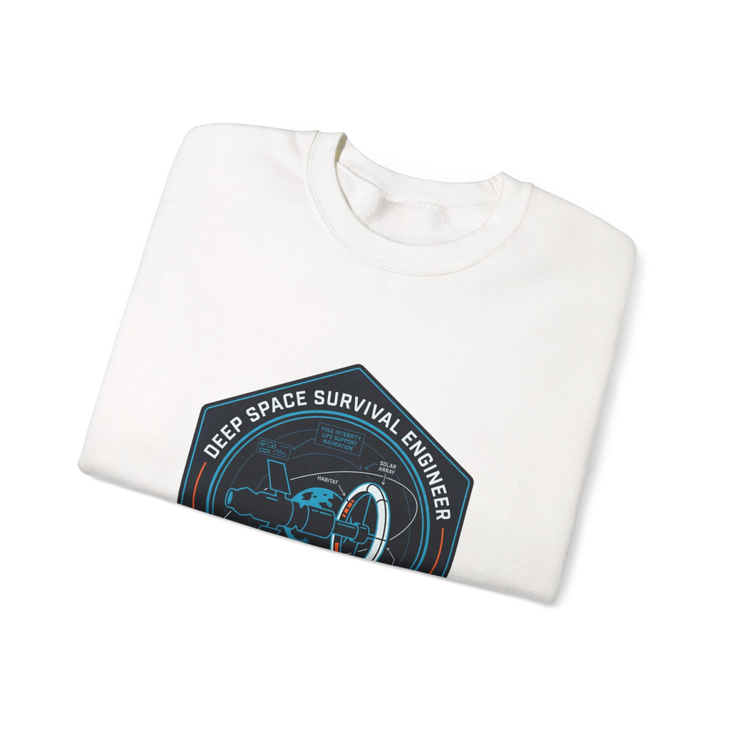 Deep Space Survival Engineer Sweatshirt Sci Fi Space Graphic Crewneck Nerd Gift