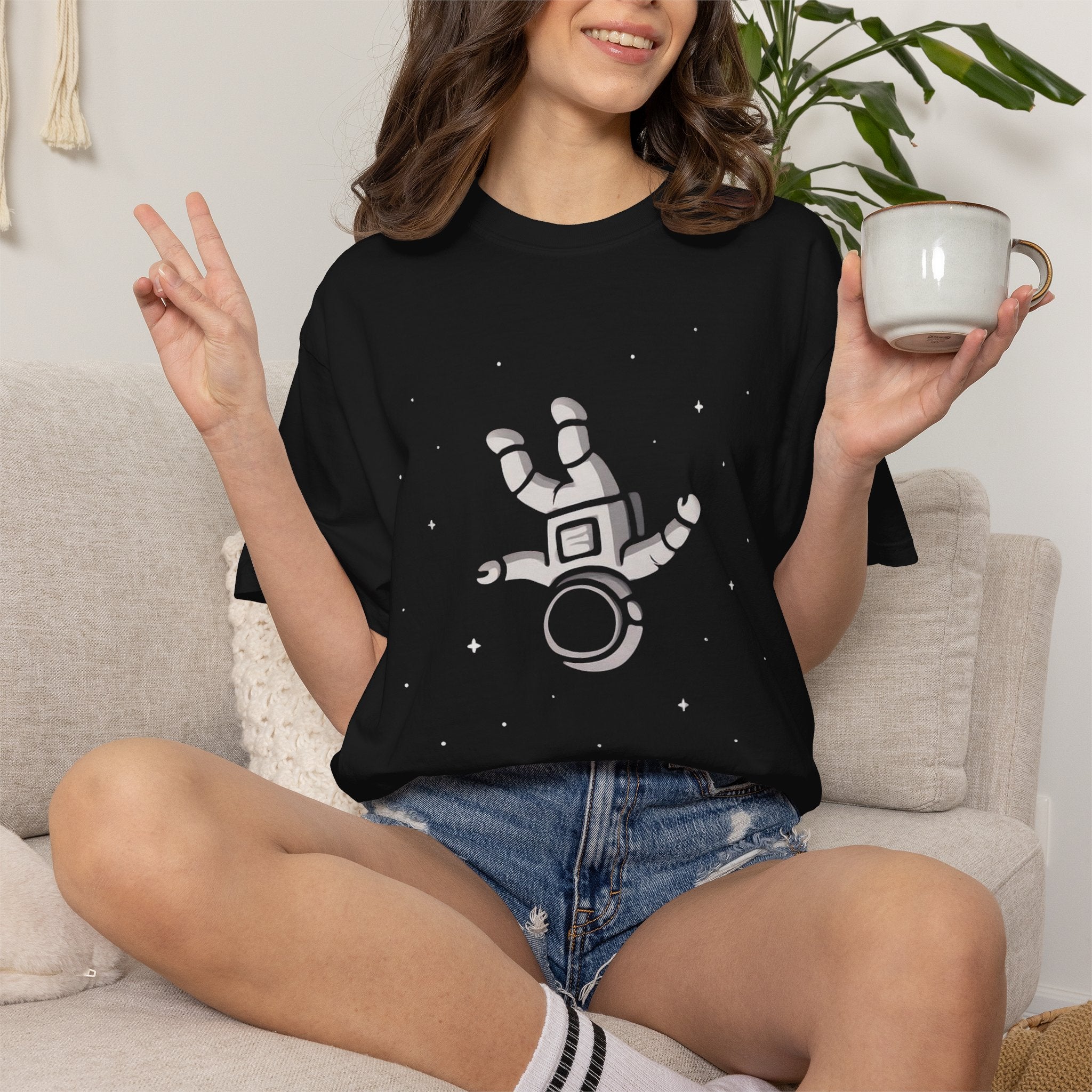 Void Space Minimalist T-Shirt — 'Depressed' Dark Aesthetic