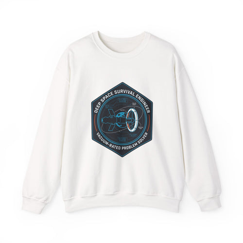 Deep Space Survival Engineer Sweatshirt Sci Fi Space Graphic Crewneck Nerd Gift