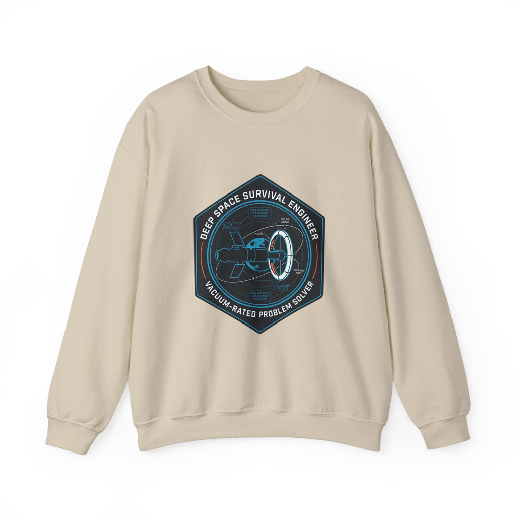 Deep Space Survival Engineer Sweatshirt Sci Fi Space Graphic Crewneck Nerd Gift