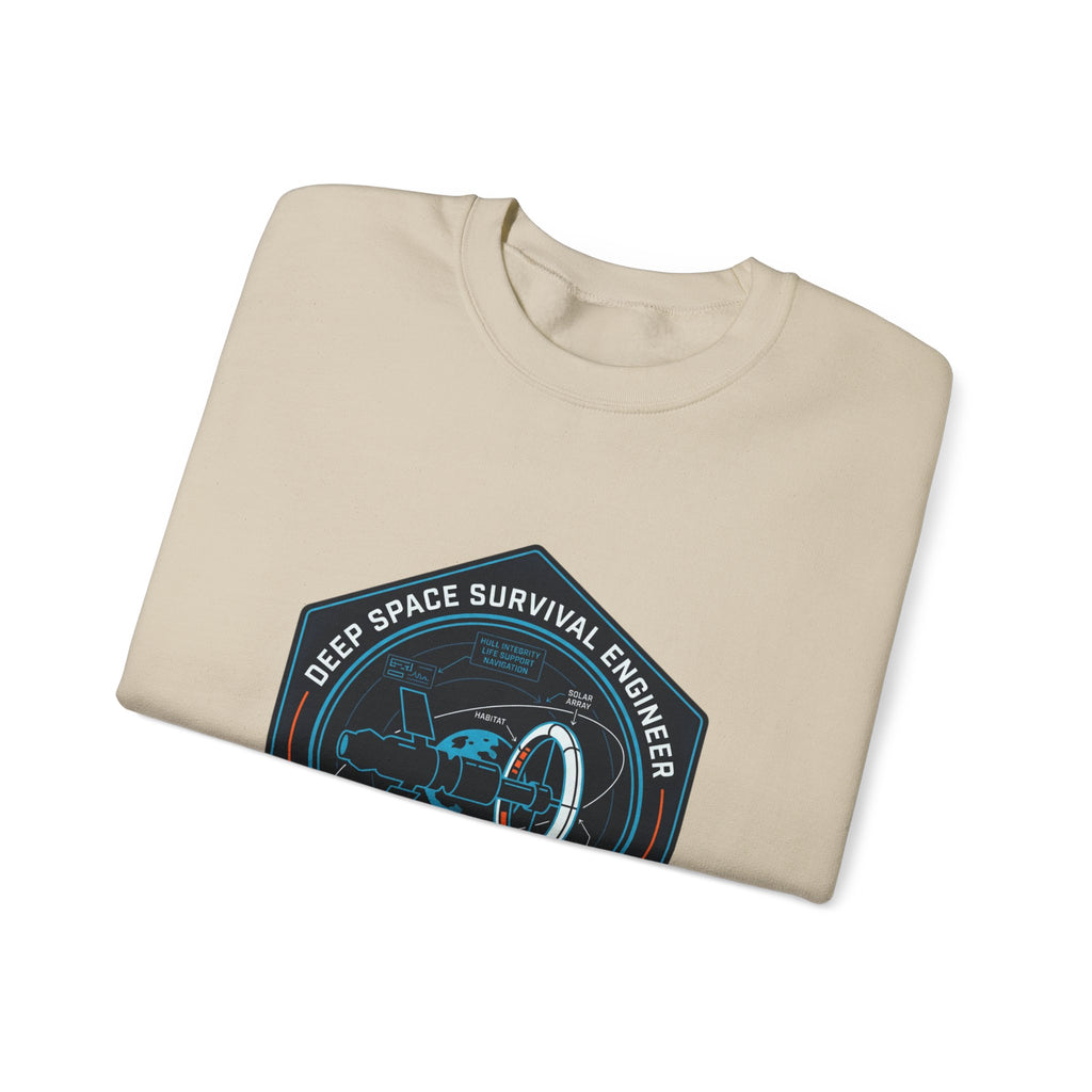Deep Space Survival Engineer Sweatshirt Sci Fi Space Graphic Crewneck Nerd Gift