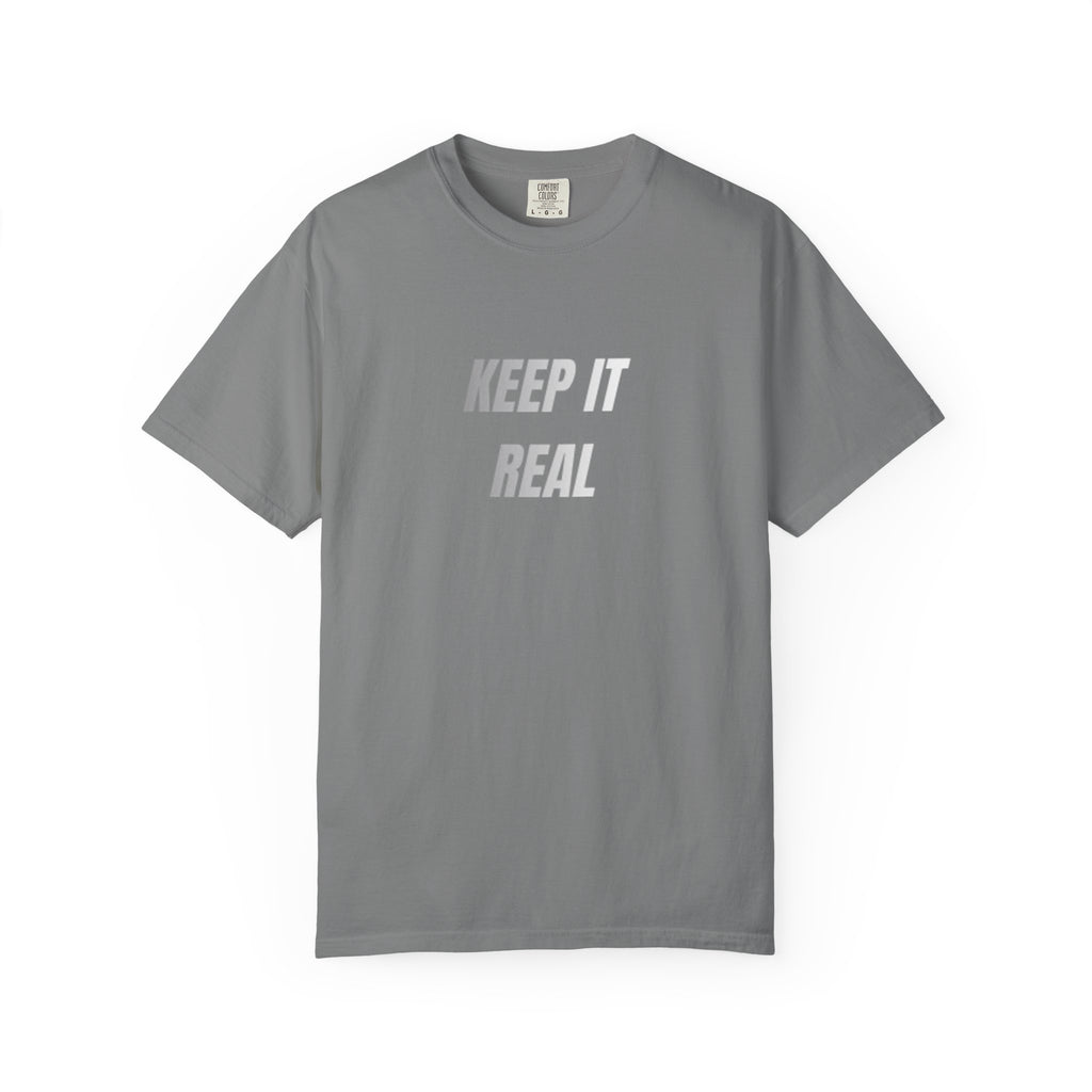Keep It Real Print T-Shirt – Unisex Minimal Street Style Tee