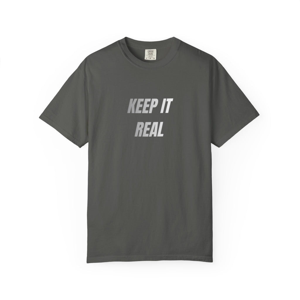 Keep It Real Print T-Shirt – Unisex Minimal Street Style Tee