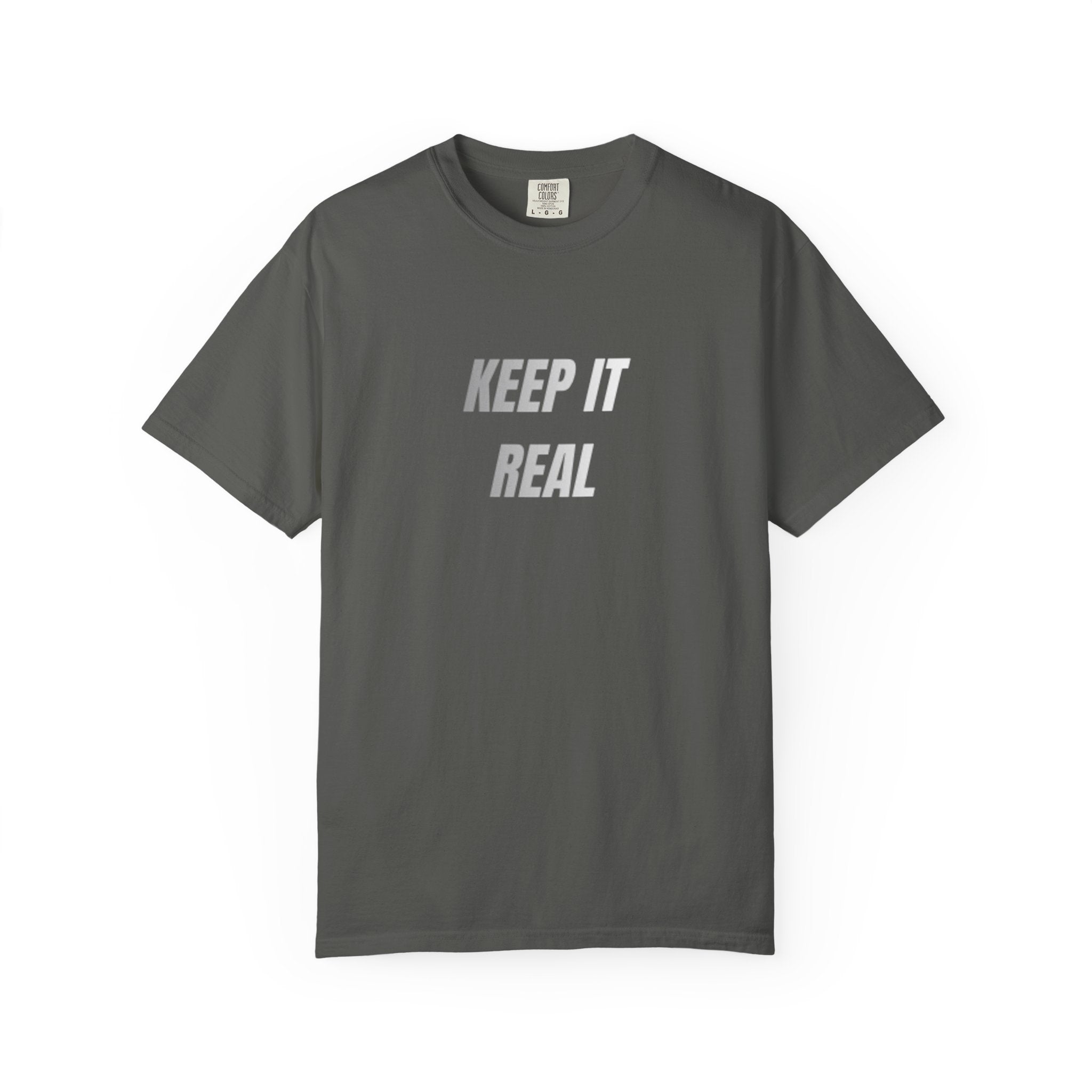 Keep It Real Print T-Shirt – Unisex Minimal Street Style Tee