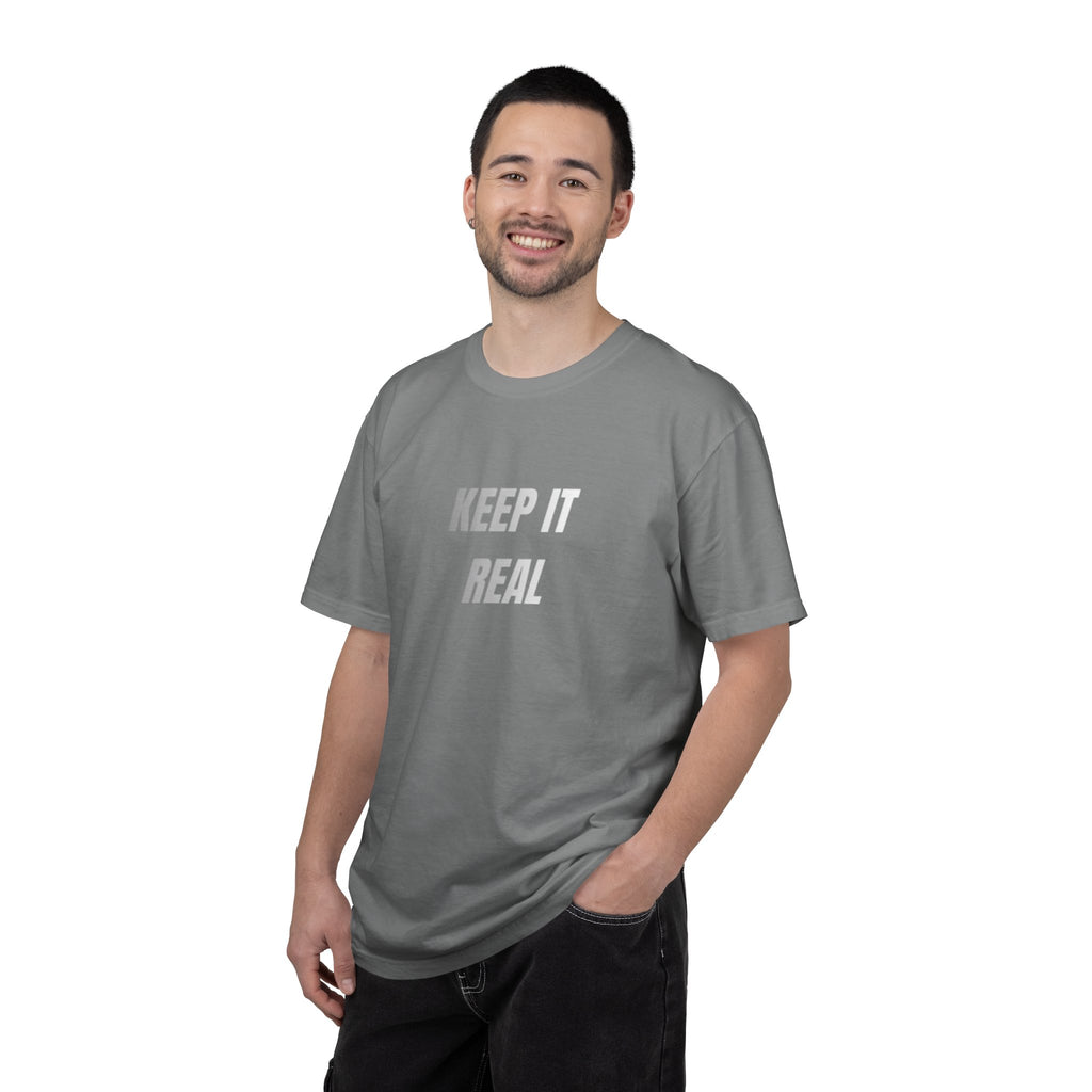 Keep It Real Print T-Shirt – Unisex Minimal Street Style Tee