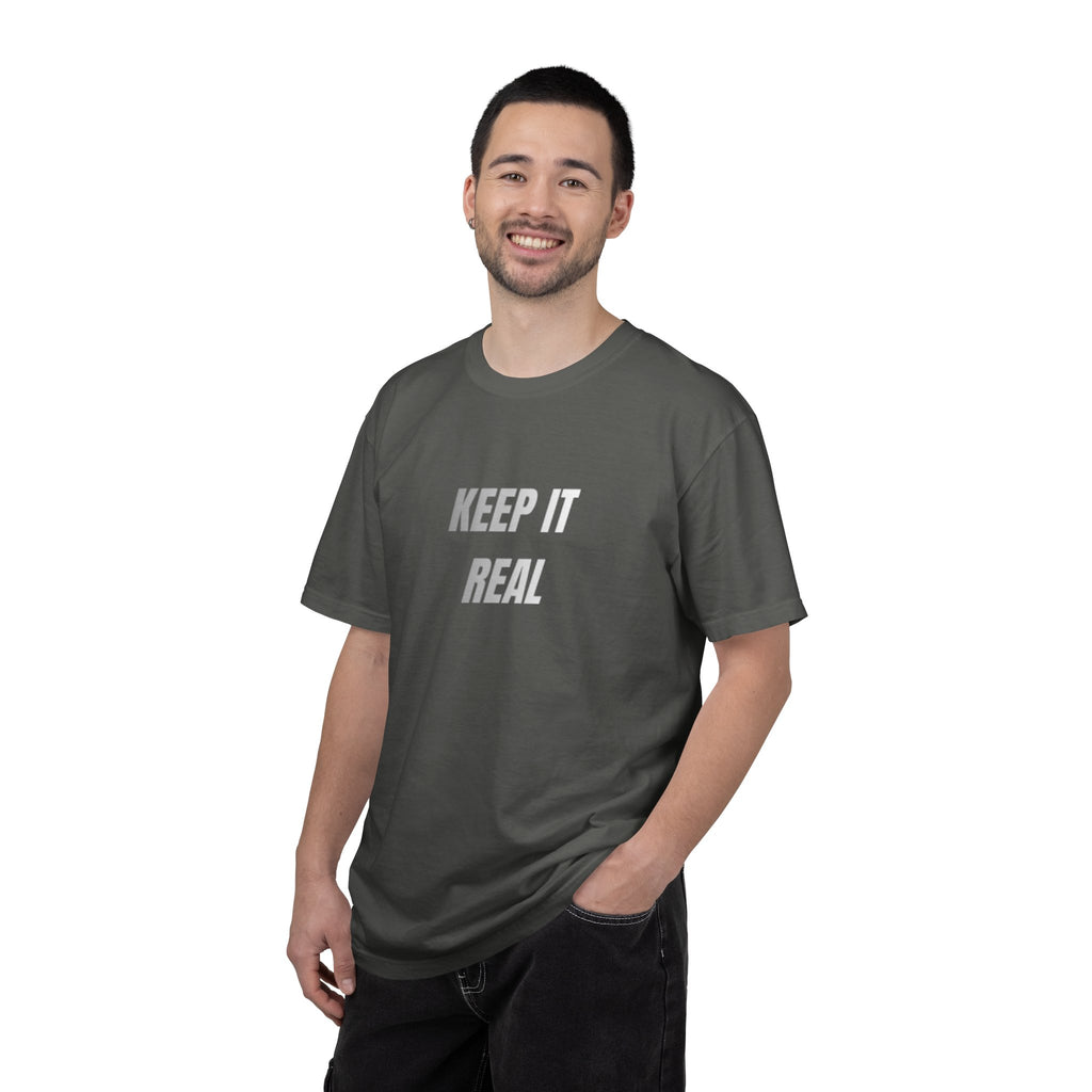 Keep It Real Print T-Shirt – Unisex Minimal Street Style Tee